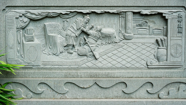 石浮雕刻画