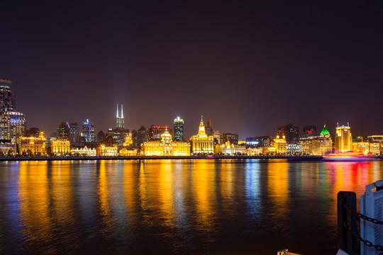 上海浦西外滩夜景