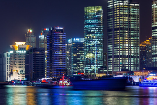 上海浦西外滩夜景