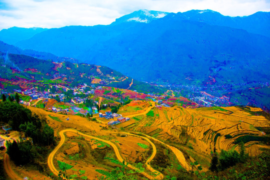 山地 盘山公路