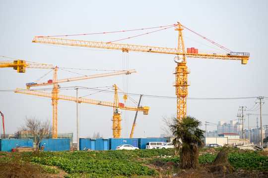 塔吊 吊车 建筑工地