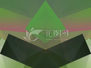 绿色抽象立体几何背景底纹背景