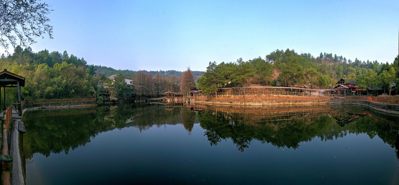 兰溪诸葛卧龙湖度假村 高清全景