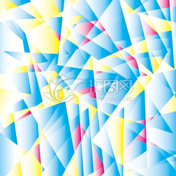 抽象幻彩几何图案（无分层）