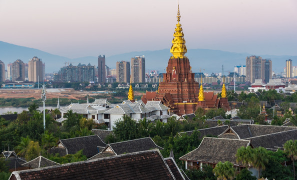 西双版纳风光 景洪市风光