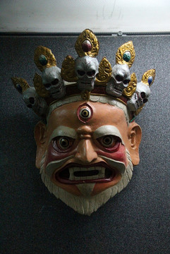 拉萨 西藏博物馆 藏族面具