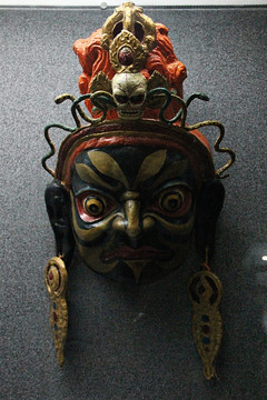 拉萨 西藏博物馆 藏族面具