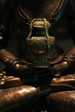 拉萨 西藏博物馆 铜佛像