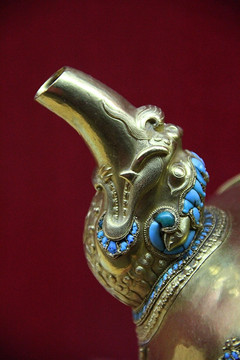 拉萨 西藏博物馆 金银器铜壶