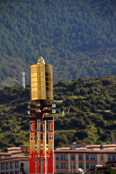 西藏 林芝 八一镇 城市风景