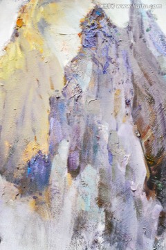 抽象油画 画廊手绘 未分层
