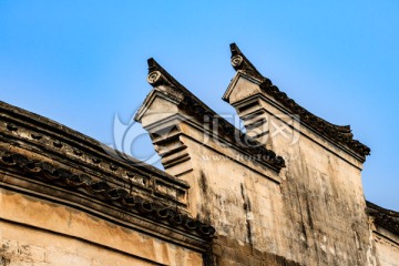 江南老建筑马头墙