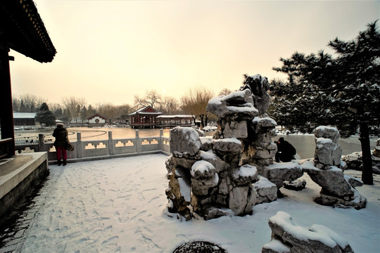大观园 雪景