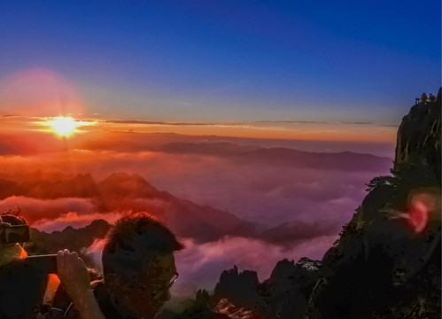 黄山日出