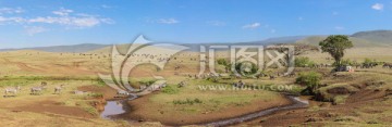非洲大草原高清全景图