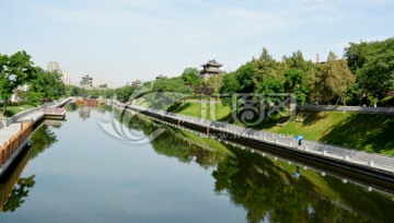西安古城墙护城河