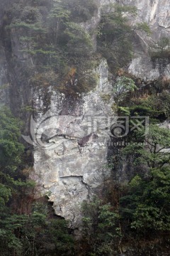 武功山 悬崖 绝壁