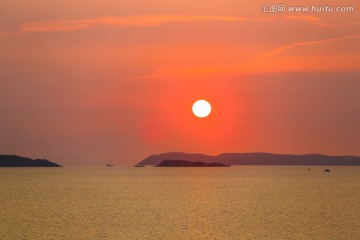 泰国芭提雅黄昏的海