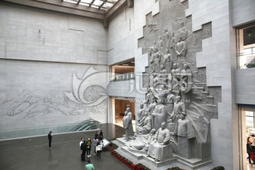 安徽名人馆 大厅雕塑