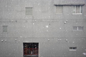 雪天 墙面