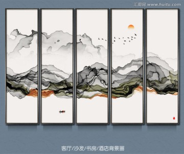 意境水墨画 禅意水墨装饰画