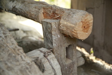 造纸工具特写