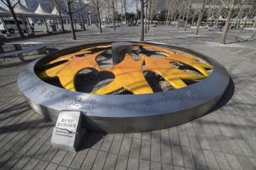 奥林匹克公园 志愿者纪念雕塑