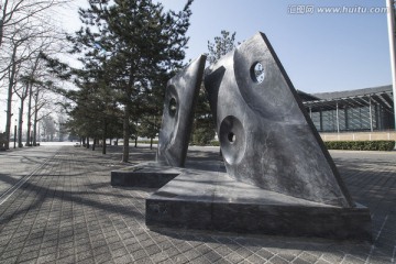 奥林匹克公园雕塑 时间之墙