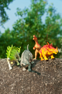 恐龙玩具拍摄