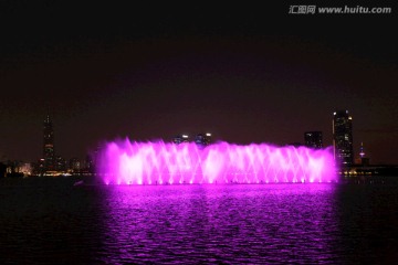 音乐喷泉 南京 玄武湖 喷泉