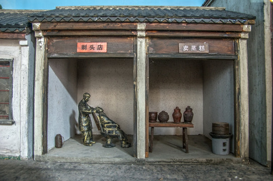 古代古镇老店铺场景