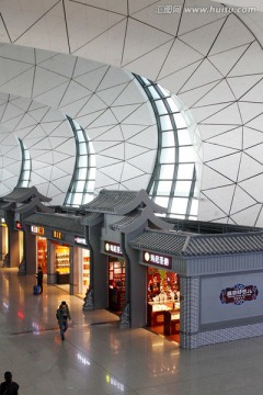沈阳机场航站楼 中式古典商业街