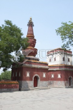颐和园 喇嘛塔 红塔