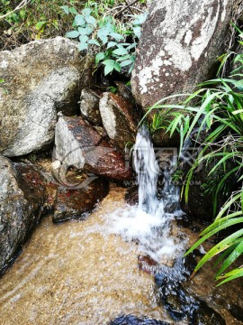 天然清澈大自然泉水