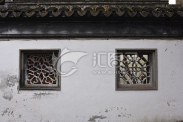 中式园林镂空花窗