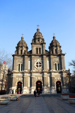 北京 王府井 欧式建筑 教堂