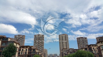 蓝天 云 建筑