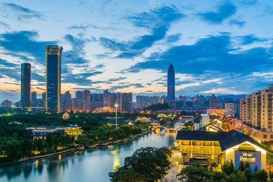 温州南塘街夜景