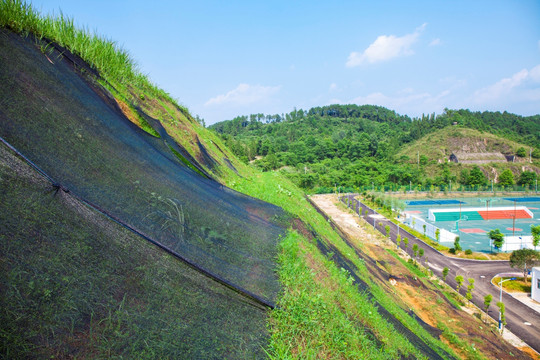 体育场坡道