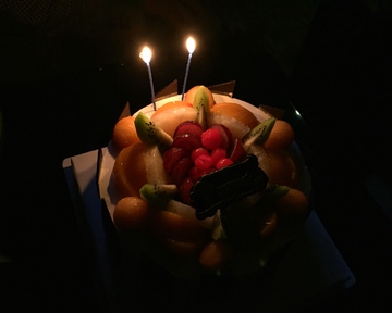 生日蛋糕 烛光 