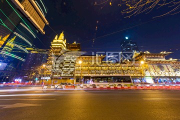 静安寺 上海 夜景 都市夜景