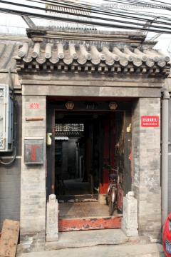 北京 胡同 门楼