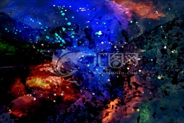 抽象油画 奇幻背景