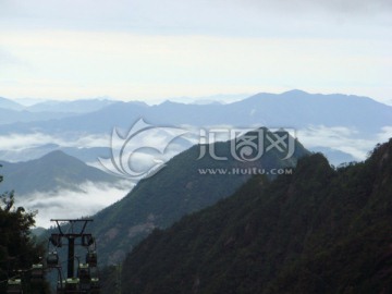 三清山索道云海