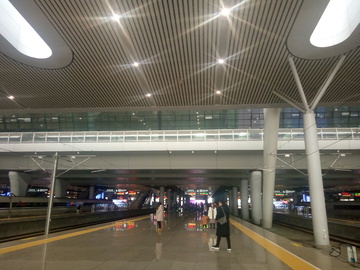 高铁站台 杭州火车东站