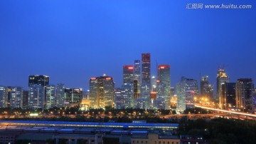 北京商务中心 北京CBD 夜景