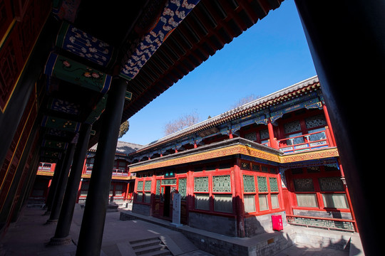 北京恭王府 后罩楼廊檐