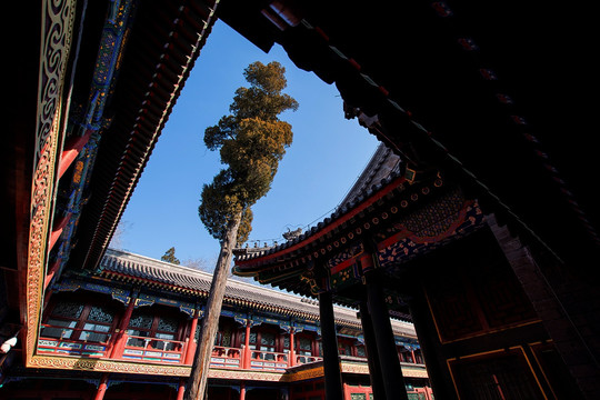 北京恭王府 后罩楼廊檐