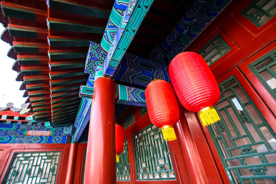 北京恭王府 红灯笼
