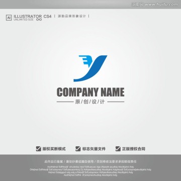 Y英文logo 飞鸟logo
